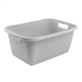 Cadă de rufe keeeper Aenna, 45 L, Nordic Grey, 650 mm, 2 mânere, PP 1078613000000