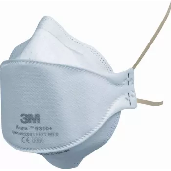 Mască de protecție respiratorie 3M Aura 9332+BV FFP3 NR D cu valvă Cool Flow, albă, 1 bucată 7000089312