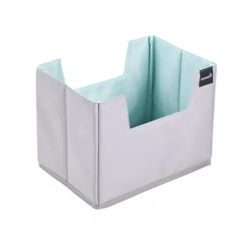 Organizator de cumpărături keeeper nea, mărimea L, gri/aquamarin, pliabil, fund întărit, 38 L 1229862400000