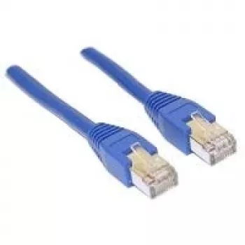 Cablu patch Wentronic Goobay CAT 5e F/UTP, albastru, 0,25 m, CCA, 1 Gbit/s 68615