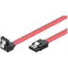 Cablu SATA III Wentronic 93116 0,5m roșu, 6Gbps cu cleme de blocare