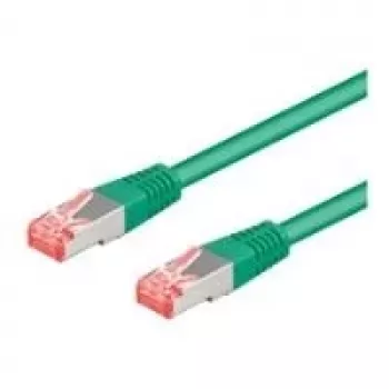Cablu patch Wentronic Goobay CAT 6a S/FTP, 10 m, verde, LSZH, cupru 93702