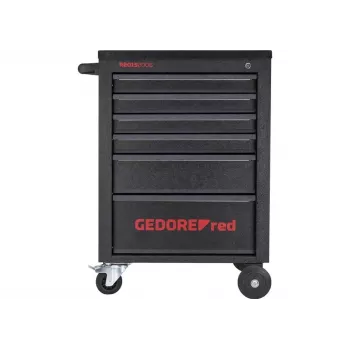Cărucior de atelier Gedore RED MECHANIC, 6 sertare, negru (3300012)