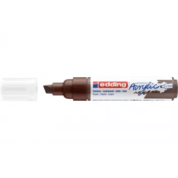 Marker acrilic Edding 5000 lat - maro - vârf daltă - extra gros - 5-10 mm 4-5000907