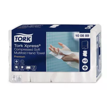 Prosoape de mâini multifold TORK 100889 Xpress albe (12 pachete)