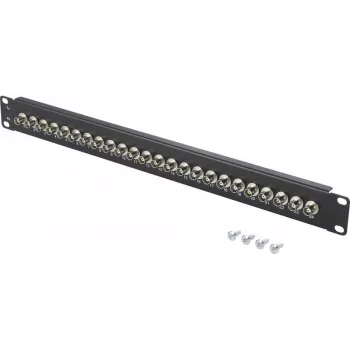 Patch panel BNC Renkforce RF-4541184 19 inch 1U pentru rack, 16 porturi, negru