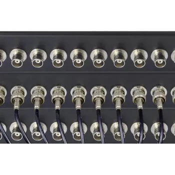 Patch panel BNC Renkforce RF-4541184 19 inch 1U pentru rack, 16 porturi, negru