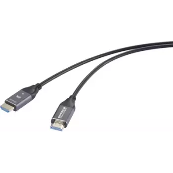 Cablu de conexiune HDMI cu fibră optică SpeaKa Professional HDMI-A tată la tată 50 m negru (SP-12842676)