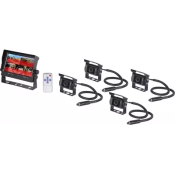 Sistem de asistență pentru unghiul mort Renkforce RF-6951660 Advance cu monitor AI și senzor radar spate 12/24V