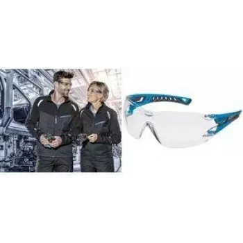 Ochelari de protecție uvex pheos nxt, ramă albastru/antracit, lentilă PC transparentă, UV400, EN 166/170 9128265