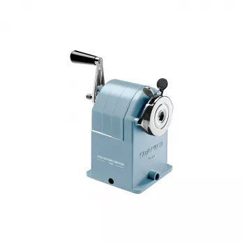 Caran d'Ache Alpine Frost Metal Pencil Sharpener, 1-Hole, Blue/Silver CC0455.025