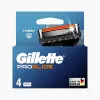 Rezerve lame de ras Gillette ProGlide pentru bărbați, 4 cartușe, 5 lame anti-frecare + trimmer de precizie, Lubrastrip, compatibile cu mânerele Fusion5 8001090456366