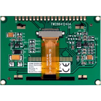 Modul display OLED JOY-IT COM-OLED2.42 2,42 inch 128x64, alb, SPI/I2C, SSD1309