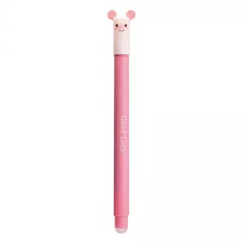 Pix gel Faber-Castell Eberhard Faber Animal Erase it! porc albastru 0,7 mm ștersabil reîncărcabil 582106