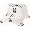 Scăunel cu 2 trepte keeeper kids Igor Panda, alb cu imprimeu Panda, capacitate 120 kg, picioare antiderapante 1003110024100