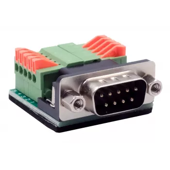 Cablu adaptor serial EXSYS EX-49000 D-SUB 9 pini tată la bornă cu șurub 10 pini, 30 cm