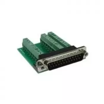 Adaptor EXSYS EX-49025 D-SUB 25 pini tată la bloc de borne cu șurub 27 pini, verde/argintiu