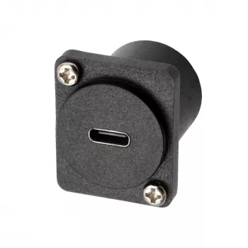Adaptor de panou EXSYS EX-49167 tip D USB-C mamă la tată, USB 3.2 Gen 2, 10Gbps