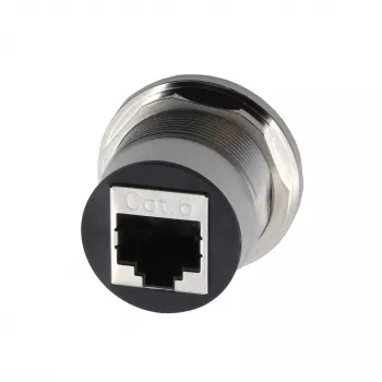 Adaptor EXSYS EX-49196 RJ45 metalic de montaj în panou, mamă la mamă