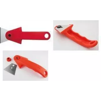 Racletă NT Cutter SC-2P, lamă din oțel inoxidabil 60 mm, mâner din plastic roșu, 1 buc. h1310652