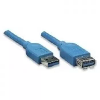 Cablu EXSYS EX-K1630-1 USB 3.2 Gen 1, USB-A la USB-B, 1m, albastru