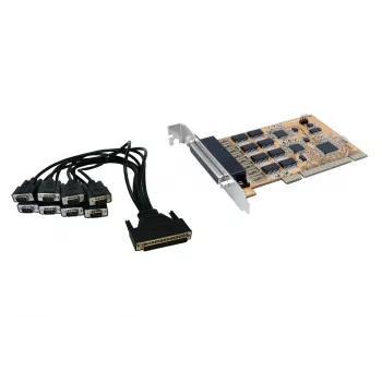 Placă PCI serială EXSYS EX-41088 cu 8 porturi RS-232 cu chipset FTDI