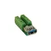 EXSYS EX-49060 Adapter, 10-Pin USB 3.0 Female to Terminal Block