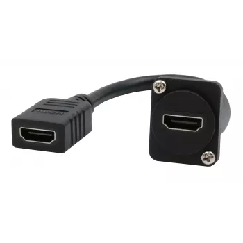 Adaptor cablu EXSYS EX-49163 D-Type HDMI, mamă la mamă, 20 cm