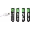Acumulator Li-Ion VOLTCRAFT Micro (AAA) 500 mAh 1,5 V, pachet de 4 (VC-17275565)