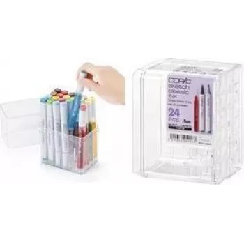 Stand de prezentare din acril COPIC pentru 24 markere Classic, transparent, gol (20075D24)