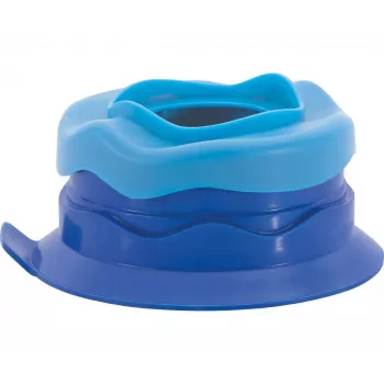 Pahar pentru apă și vopsea Faber-Castell Eberhard Faber WINNER albastru din silicon cu suport pentru pensule din plastic reciclat 579936