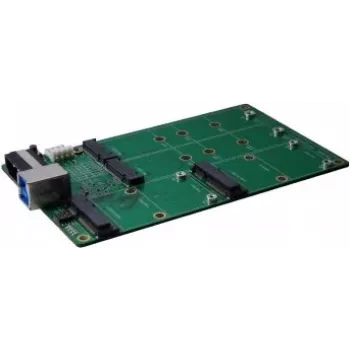 Placă adaptor EXSYS EX-3673 USB 3.2 Gen 2x1 la M.2 și mSATA cu port USB Type-B mamă