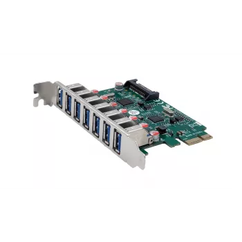 Placă PCIe EXSYS USB 3.2 Gen 1 cu 7 porturi (cipset VIA) EX-11088-2