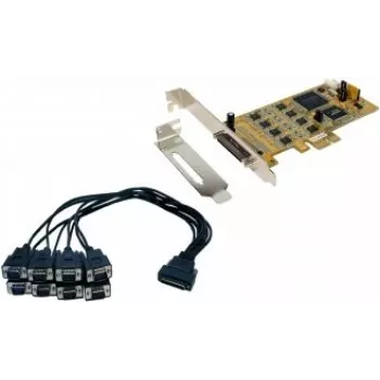 Placă PCIe EXSYS EX-45368 8S serial RS-232/422/485 cu suport low-profile (SystemBase)