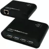 Kit extender Gigabit Ethernet EXSYS EX-1445 pe 2 fire, 500 m, negru