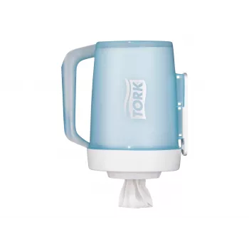 Dozator mini centrefeed TORK alb și turcoaz M1 658002