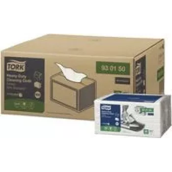 Șervețele de curățare extra puternice TORK albe W8, 8 x 50 șervețele 930150, total 400 șervețele
