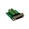 Adaptor EXSYS EX-49015 D-SUB 15 pini tată la bloc de borne cu șurub 16 pini, verde/argintiu