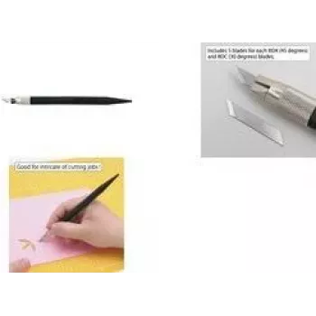 Scalpel de precizie NT Cutter eD-400 cu mâner din plastic reciclat, negru h1310640