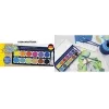 Faber-Castell Eberhard Faber WINNER Opaque Watercolour Paint Box, 12 Bright Colours, Transparent Removable Lid 578314