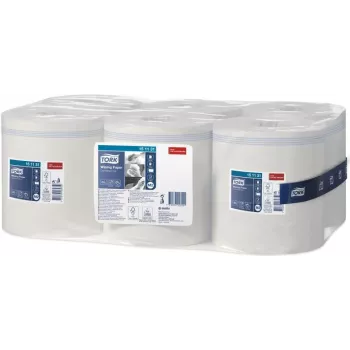 Prosop de hârtie Tork Wiping Paper 151131, 1 strat, alb, 21,5 cm x 275 m, 6 role/pachet