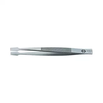 Pensetă industrială C.K Tools T2364, 120 mm, oțel inoxidabil, vârf fin drept, antimagnetică, rezistentă la acizi