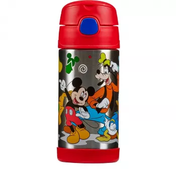 Sticlă cu pai THERMOS FUNTAINER, Disney Minnie Mouse, 0,35 L, oțel inoxidabil, roz 4113.412.035