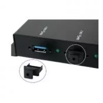Capace de protecție împotriva prafului EXSYS EX-1111 pentru port USB Type-A (pachet de 10, negru)