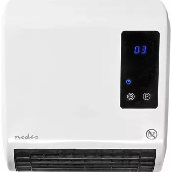 Aerotermă ceramică Nedis HTBA20WT 1500 W alb/gri pentru până la 20 m²
