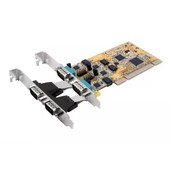 Placă serială PCI EXSYS EX-42034IS cu 4 porturi RS-232/422/485, protecție la supratensiune și izolare optică