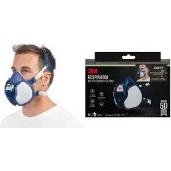 3M Mască respiratorie semi-mască reutilizabilă 4279+, ABEK1P3, albastru/alb, fără întreținere, filtre integrate 4279-1