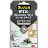 Pătrate de montaj 3M Scotch-Fix pentru interior 25 mm x 25 mm albe (12 buc.) 7100263584