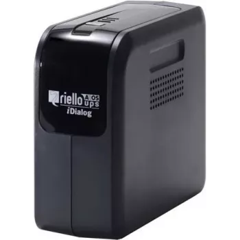 Riello UPS iDialog IDG 600 - 600 VA Line-Interactive UPS, 4 Schuko Outlets, USB, Tower, Black