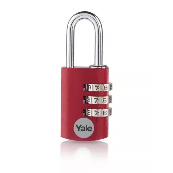 Lacăt cu combinație Yale YE3CB/38/131/1/CO 38mm roșu